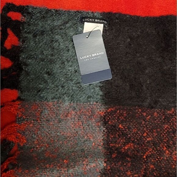 Lucky Brand Plaid Blanket Scarf - Picture 2 of 4